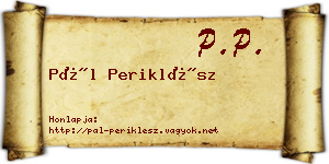 Pál Periklész névjegykártya